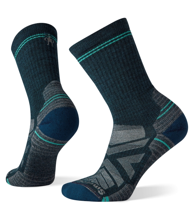 Smartwool Smartwool Women\'s Hike Light Cushion Crew Socks g741 twilight blue SW001573 G741 Twilight Blue Smartwool wandelsokken SW001573 antraciet bij Leerentveldvrijetijd.nl