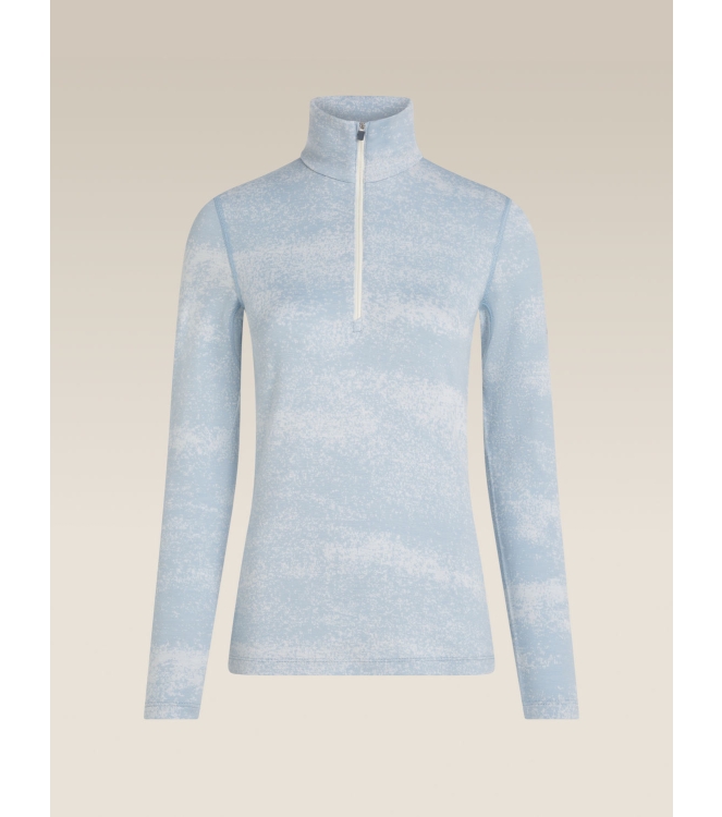 Icebreaker Icebreaker Women M 260 Oasis Vertex LS HZ Chillwave 0nt1_snow/zinc blue/j IB0A57JE 0NT1_Snow/Zinc Blue/J Icebreaker wintersportkleding IB0A57JE roze bij Leerentveldvrijetijd.nl