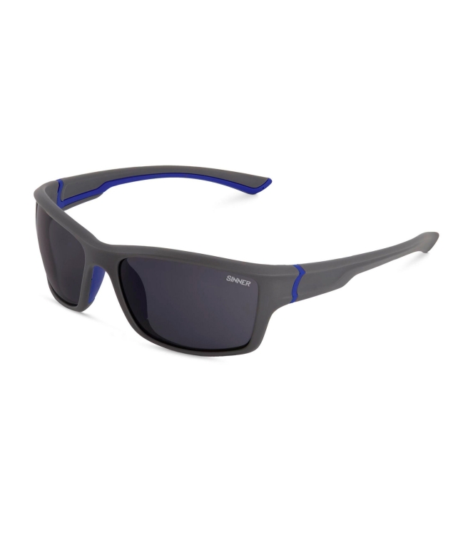 Sinner Sinner Cayo zonnebril mt grey/blue smoke SISU-685-20-10 Mt Grey/Blue Smoke Sinner wintersport accessoires SISU-685-20-10 lichtblauw bij Leerentveldvrijetijd.nl