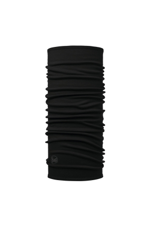 Buff Buff Midweight Merino Wool Neckwarmer solid black