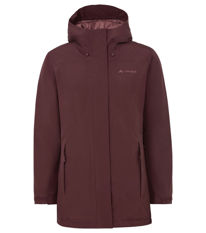 Vaude Vaude Wo Rosemoor Padded Parka dark oak 47974_318 Dark Oak Vaude jassen 47974_318 oranje bij Leerentveldvrijetijd.nl
