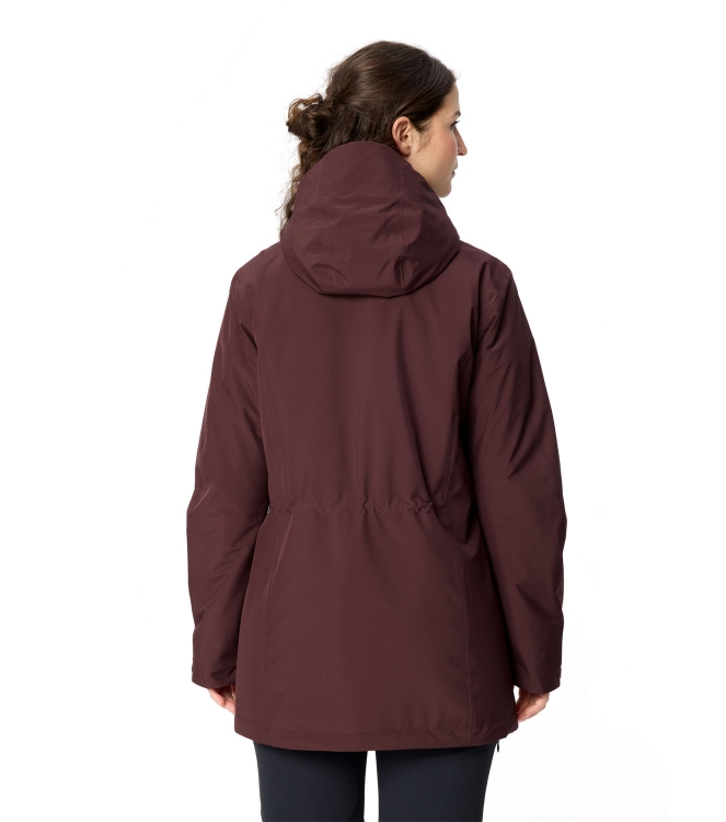 Vaude Vaude Wo Rosemoor Padded Parka dark oak 47974_318 Dark Oak Vaude jassen 47974_318 oranje bij Leerentveldvrijetijd.nl