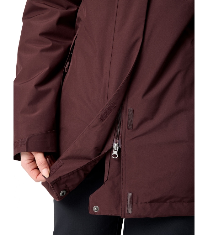 Vaude Vaude Wo Rosemoor Padded Parka dark oak 47974_318 Dark Oak Vaude jassen 47974_318 oranje bij Leerentveldvrijetijd.nl