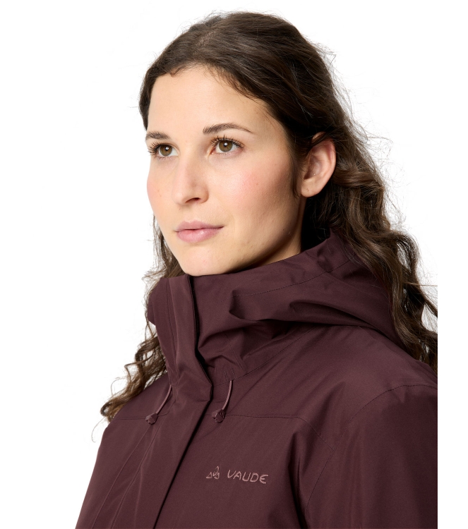 Vaude Vaude Wo Rosemoor Padded Parka dark oak 47974_318 Dark Oak Vaude jassen 47974_318 oranje bij Leerentveldvrijetijd.nl