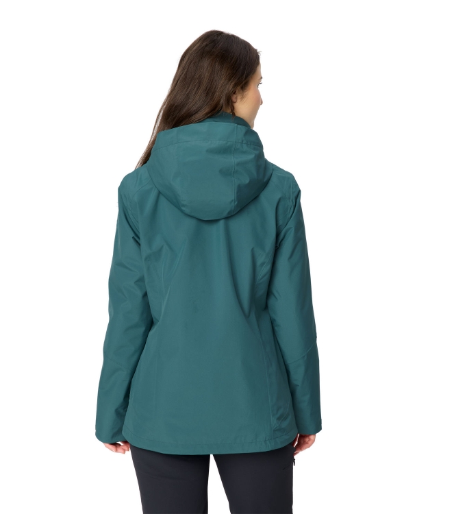 Vaude Vaude Wo Rosemoor 3in1 Jacket II dark fjord green 46283_349 Dark Fjord Green Vaude jassen 46283_349 donker grijs bij Leerentveldvrijetijd.nl