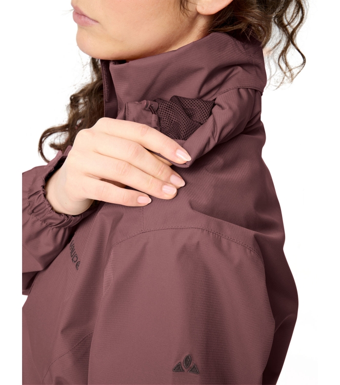 Vaude Vaude Wo Escape Light Jacket ruby dusk 03895_348 Ruby Dusk Vaude jassen 03895_348 geel bij Leerentveldvrijetijd.nl