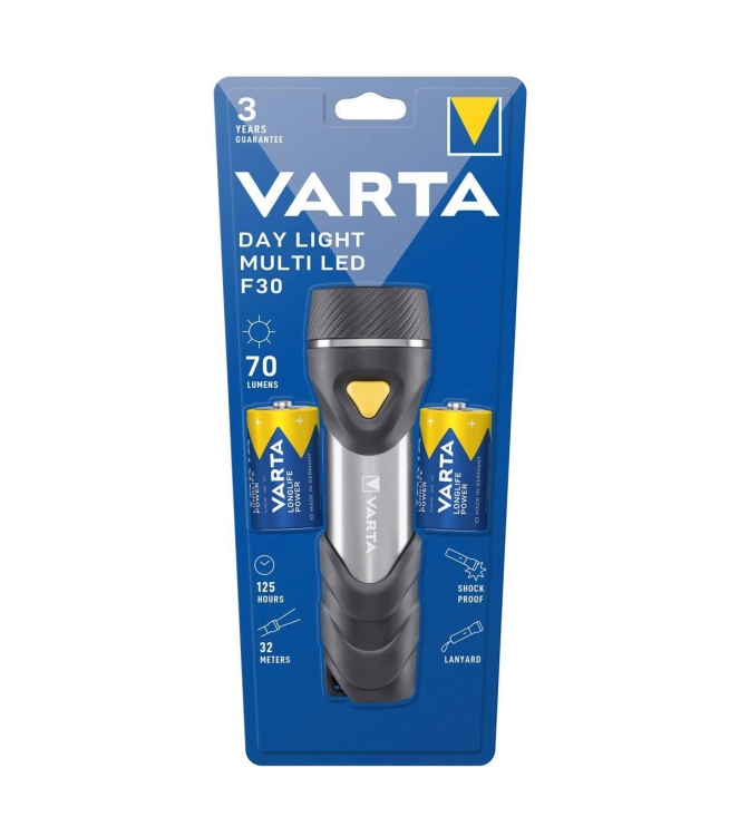 Varta Varta Day Light Multi LED F30 incl 2xD 17612 Varta verlichting 17612 ecru bij Leerentveldvrijetijd.nl