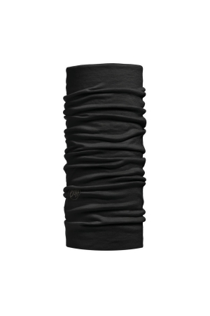Buff Buff Lightweight Merino Wool Neckwarm Solid Black