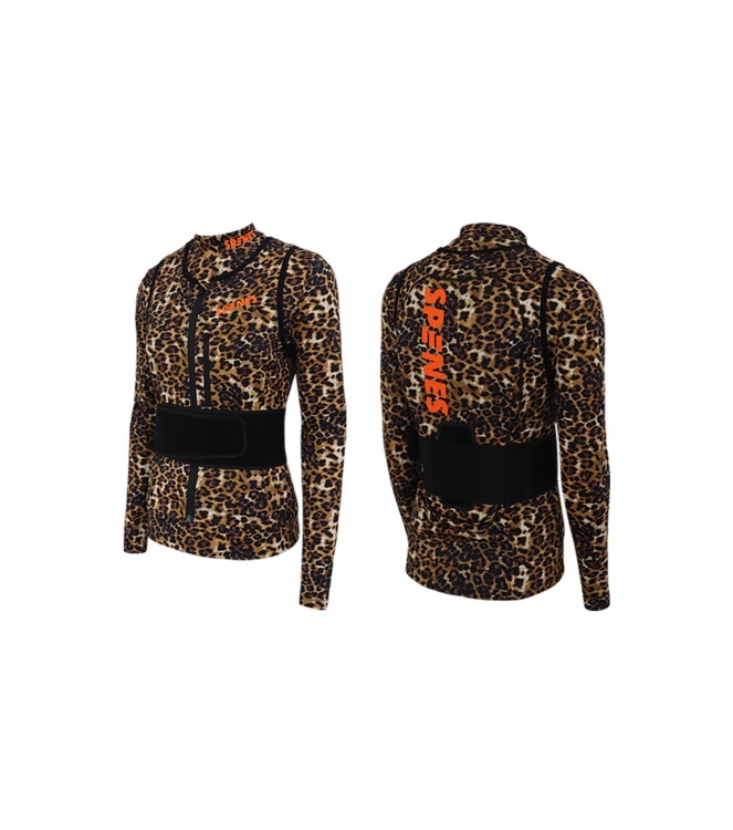 Spines Spines The Leopard Rugbeschermer leopard 2610119 Leopard Spines wintersport accessoires 2610119 groen bij Leerentveldvrijetijd.nl