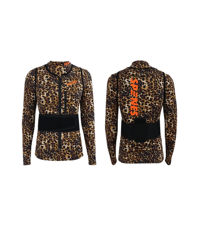 Spines Spines The Leopard Rugbeschermer leopard 2610119 Leopard Spines wintersport accessoires 2610119 groen bij Leerentveldvrijetijd.nl