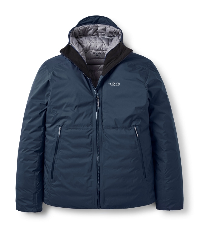 Rab Rab Microlight Shield Jacket galaxy blue QDC-07 Galaxy Blue Rab jassen QDC-07 antraciet bij Leerentveldvrijetijd.nl