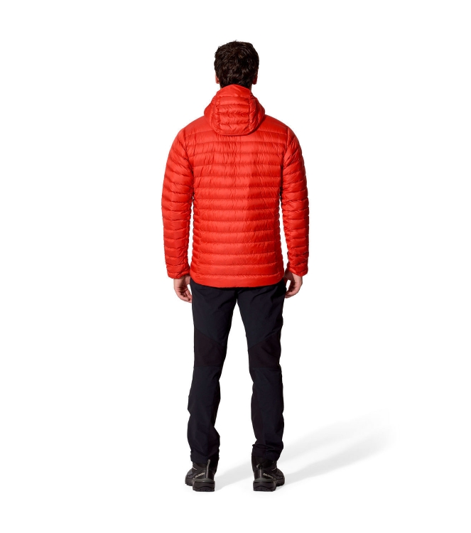 Rab Rab Microlight Alpine Hoody dark horizon QDB-92 Dark Horizon Rab jassen QDB-92 geel bij Leerentveldvrijetijd.nl