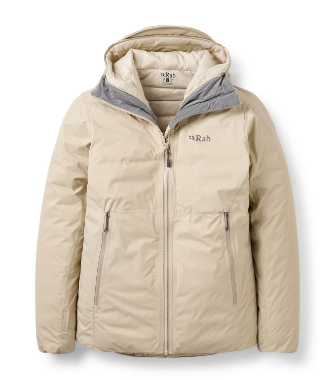 Rab Rab Microlight Shield Jacket Wmns dark pebble QDC-08 Dark Pebble Rab jassen QDC-08 turquoise bij Leerentveldvrijetijd.nl