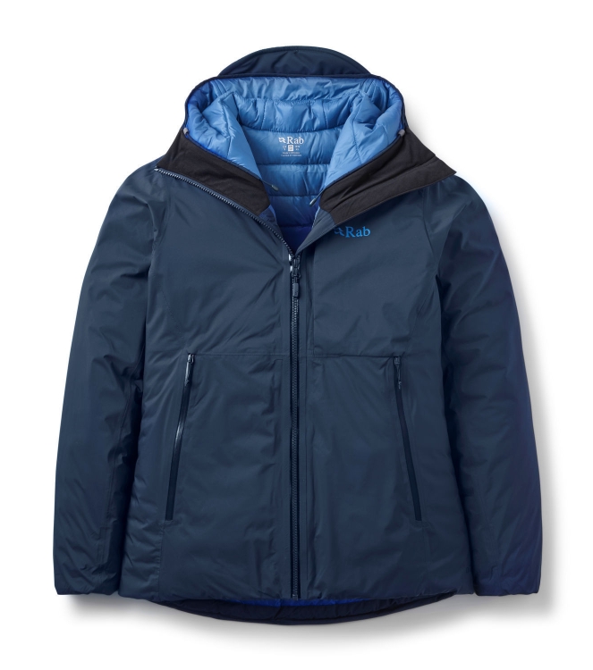 Rab Rab Microlight Shield Jacket Wmns galaxy blue QDC-08 Galaxy Blue Rab jassen QDC-08 antraciet bij Leerentveldvrijetijd.nl