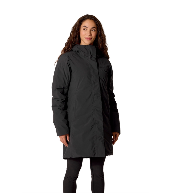 Rab Rab Valiance Parka Wmns anthracite QDC-06 Anthracite Rab jassen QDC-06 zwart combinatie bij Leerentveldvrijetijd.nl