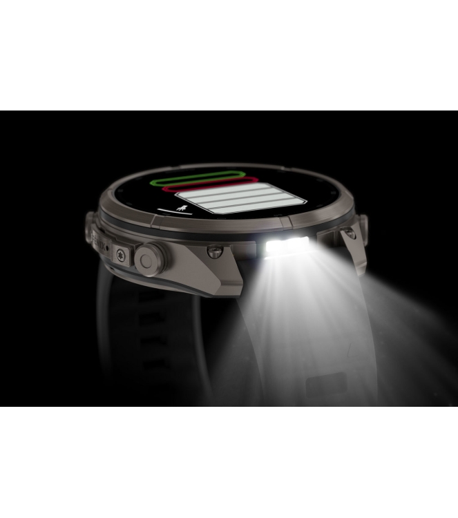 Garmin Garmin Fenix 9 Pro inReach 47mm Titanium graphite/zwarte siliconen band 010-04336-21 Graphite/Zwarte siliconen band Garmin orientatie 010-04336-21 lichtblauw bij Leerentveldvrijetijd.nl