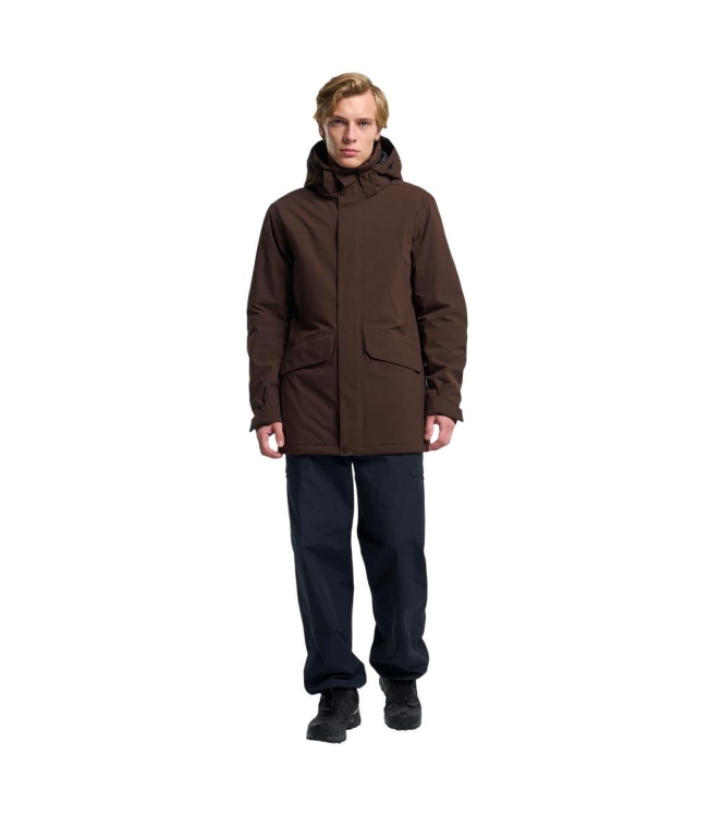 Tenson Tenson Artchi Jacket Men 881_dark brown 5018533 881_Dark Brown Tenson fleeces en truien 5018533 oranje bij Leerentveldvrijetijd.nl