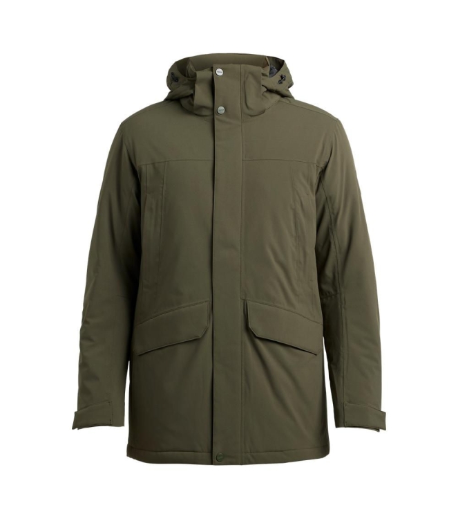 Tenson Tenson Artchi Jacket Men 698_dark olive 5018533 698_Dark Olive Tenson fleeces en truien 5018533 donker grijs bij Leerentveldvrijetijd.nl