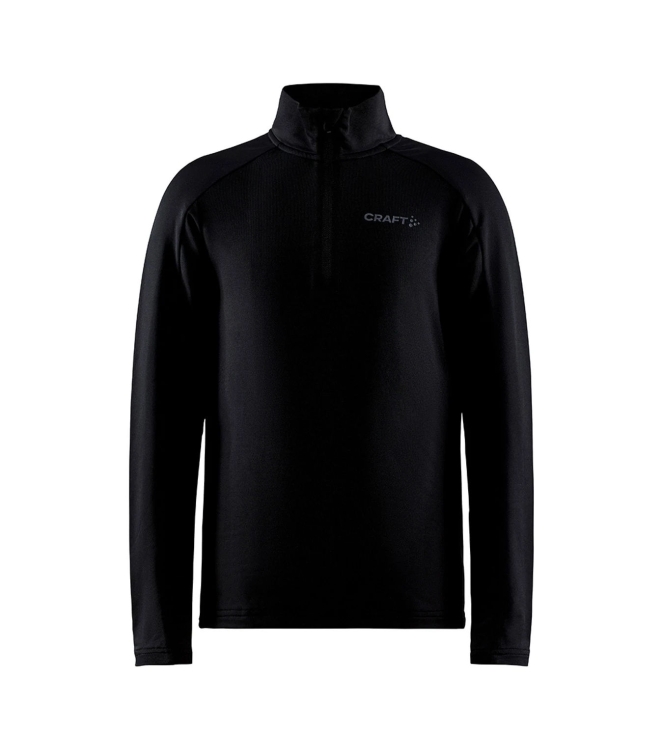 Craft Craft Gain Midlayer Jr 9990 black 1911271 999000 9990 Black Craft wintersportkleding 1911271 999000 licht grijs bij Leerentveldvrijetijd.nl