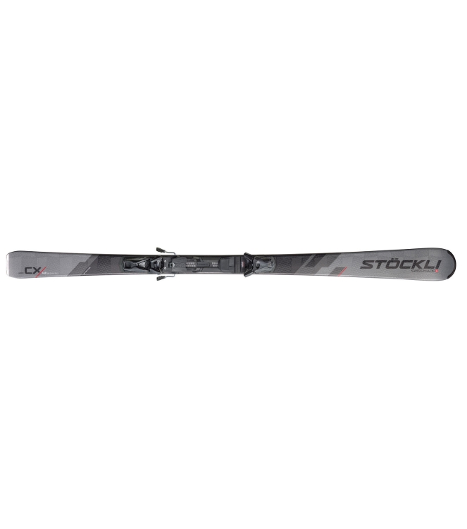 Stöckli Stöckli Laser CX ski srt speed d20 + srt 12 binding 41010728-20 SRT Speed D20 + SRT 12 binding Stöckli ski 41010728-20 licht grijs bij Leerentveldvrijetijd.nl