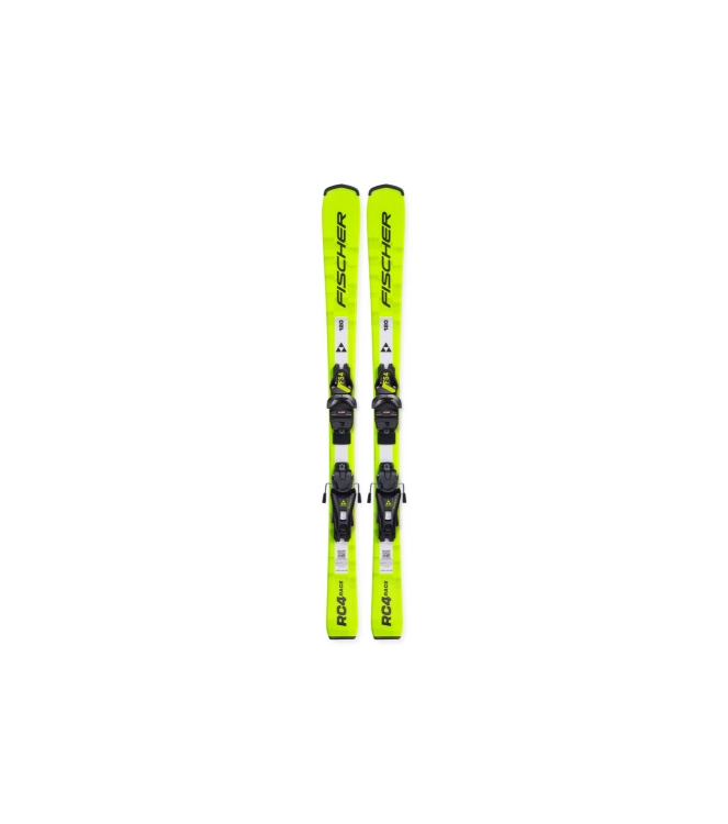Fischer Fischer Rc4 Race Jr + FS4 CA JRS P19325 Fischer ski P19325 ecru bij Leerentveldvrijetijd.nl