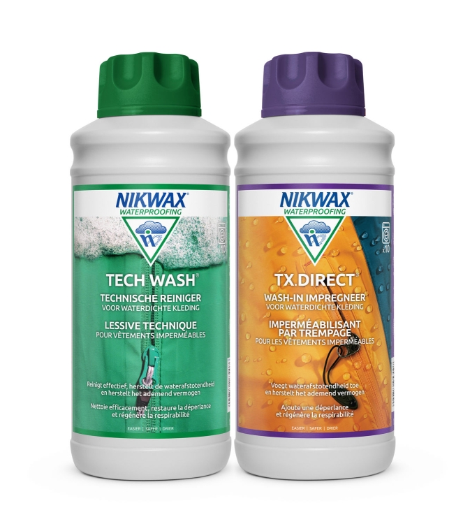 Nikwax Nikwax Twin Tech Wash/TXDirect 1 Litre  0137P03  Nikwax wasmiddel kleding 0137P03 ecru bij Leerentveldvrijetijd.nl