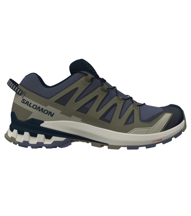 Salomon Salomon XA Pro 3D V9 india ink / olive night / aloe w L47467500 India Ink / Olive Night / Aloe W Salomon wandelschoenen L47467500 blauw bij Leerentveldvrijetijd.nl