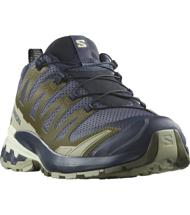 Salomon Salomon XA Pro 3D V9 india ink / olive night / aloe w L47467500 India Ink / Olive Night / Aloe W Salomon wandelschoenen L47467500 blauw bij Leerentveldvrijetijd.nl