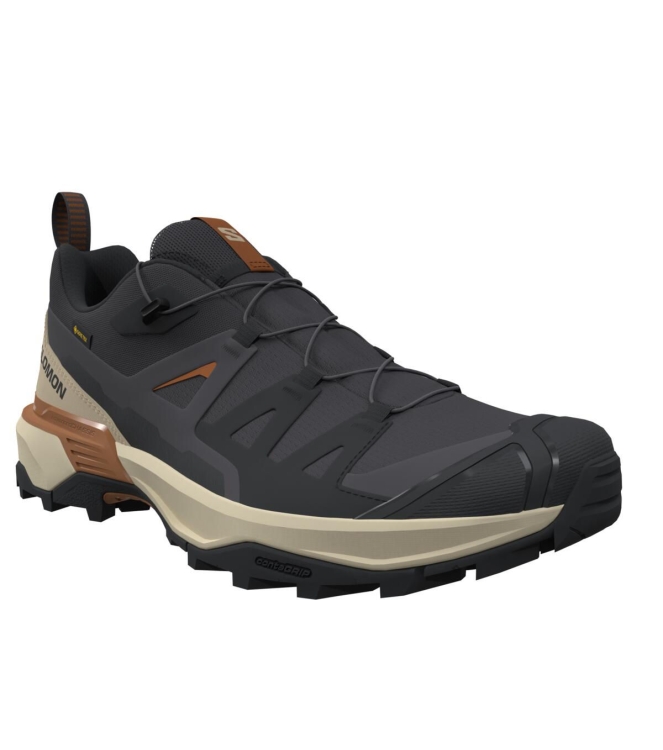 Salomon Salomon X ULTRA 360 GTX phantom / safari / caramel cafe L47687000 Phantom / Safari / Caramel Cafe Salomon wandelschoenen L47687000 lichtblauw bij Leerentveldvrijetijd.nl