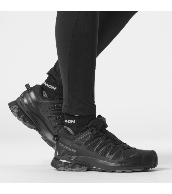 Salomon Salomon XA Pro 3D V9 GTX W black / phantom / pewter L47270800 Black / Phantom / Pewter Salomon wandelschoenen L47270800 licht grijs bij Leerentveldvrijetijd.nl