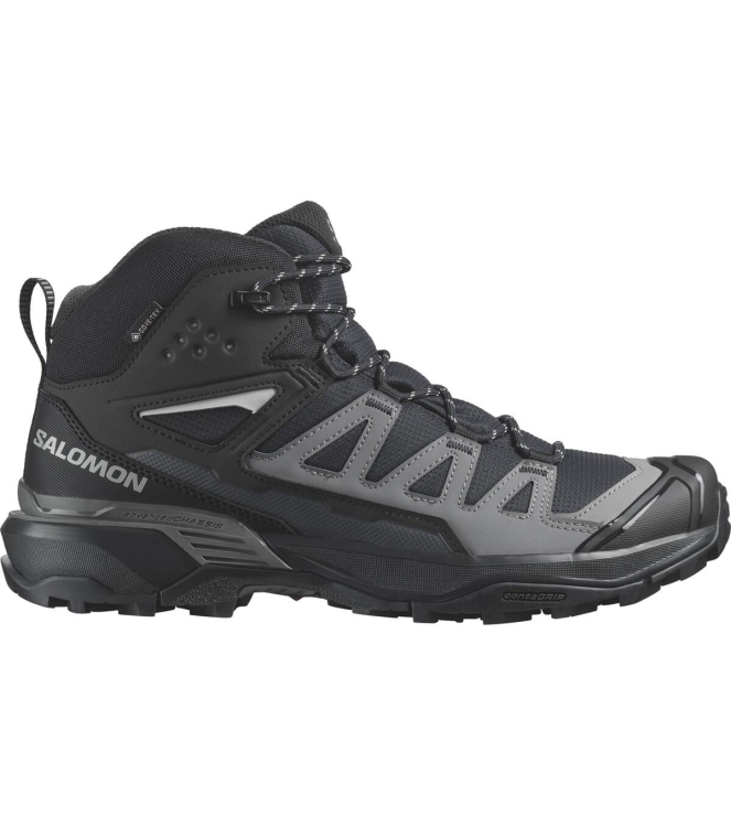 Salomon Salomon X Ultra 360 Mid GTX black / magnet / pewter L47447600 Black / Magnet / Pewter Salomon wandelschoenen L47447600 licht grijs bij Leerentveldvrijetijd.nl