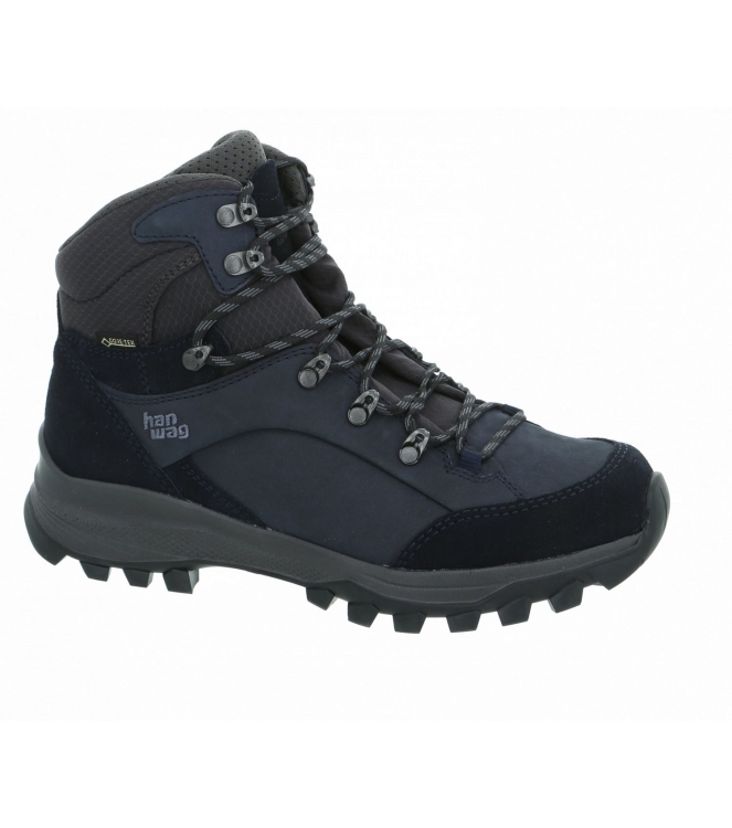 Hanwag Hanwag Banks Narrow GTX Lady 007064 navy_asphalt H203201 007064 navy_asphalt Hanwag wandelschoenen H203201 antraciet bij Leerentveldvrijetijd.nl