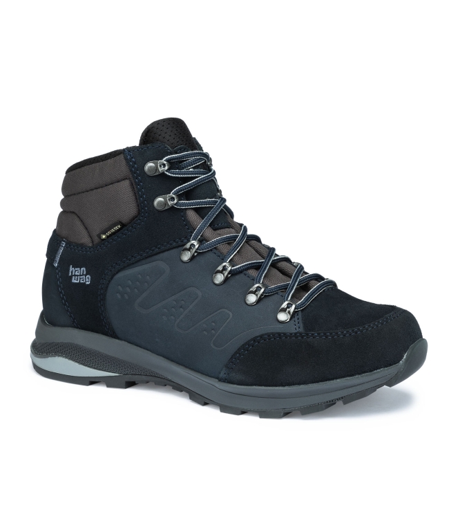 Hanwag Hanwag Torsby SF Extra Lady GTX navy/asphalt 204301-007064 Navy/Asphalt Hanwag wandelschoenen 204301-007064 zwart combinatie bij Leerentveldvrijetijd.nl