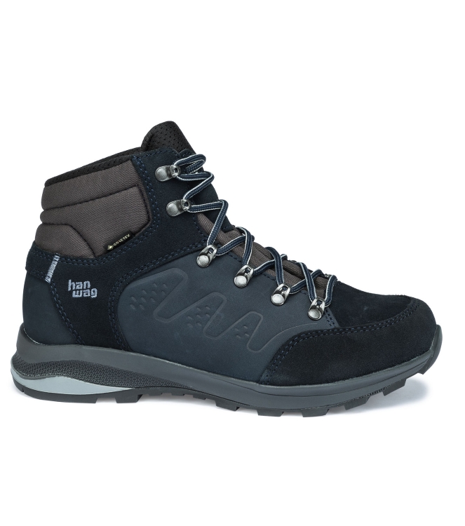 Hanwag Hanwag Torsby SF Extra Lady GTX navy/asphalt 204301-007064 Navy/Asphalt Hanwag wandelschoenen 204301-007064 zwart combinatie bij Leerentveldvrijetijd.nl