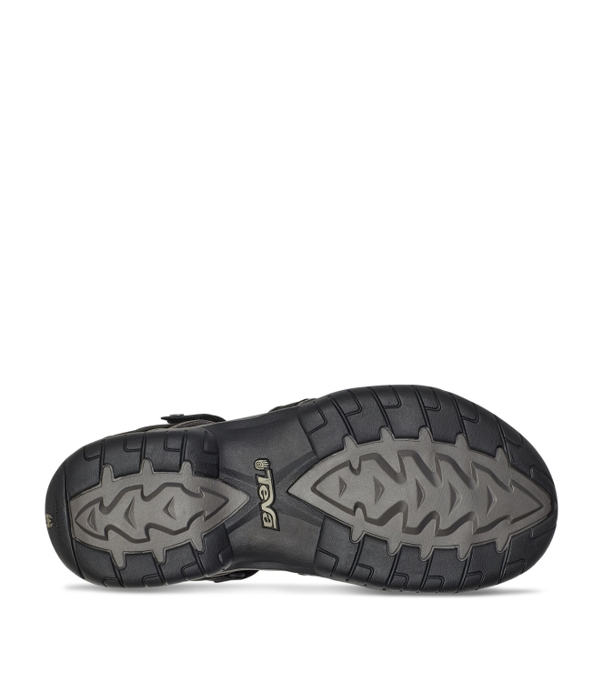 Teva Teva Tirra Leather Sandaal dames blk_black 4177 BLK_Black Teva sandalen 4177 licht grijs bij Leerentveldvrijetijd.nl