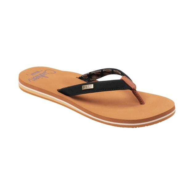 reef Cushion Sands slippers women black/tan RF0A3YOWBTA
