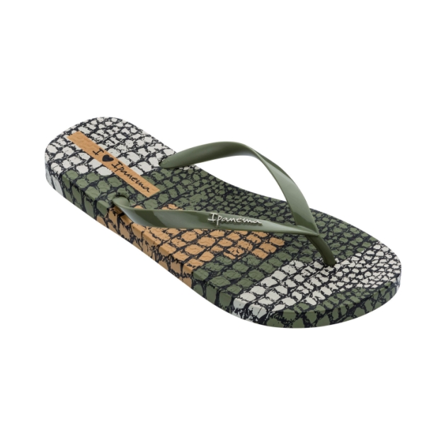 ipanema I Love Safari Slippers Green/Beige IP 26456 22489