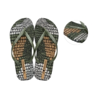 ipanema I Love Safari Slippers Green/Beige IP 26456 22489