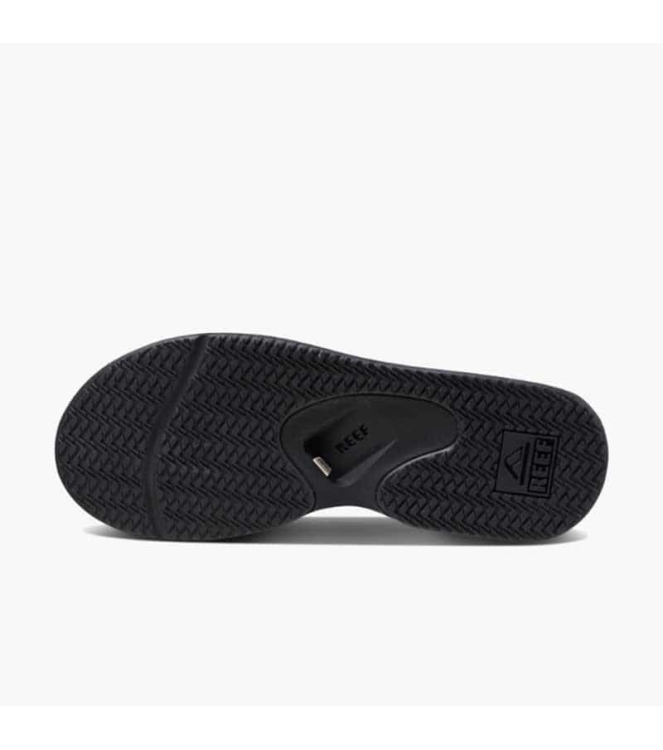 Reef Reef Fanning teenslipper all black RF002026ALB All Black Reef slippers RF002026ALB licht grijs bij Leerentveldvrijetijd.nl