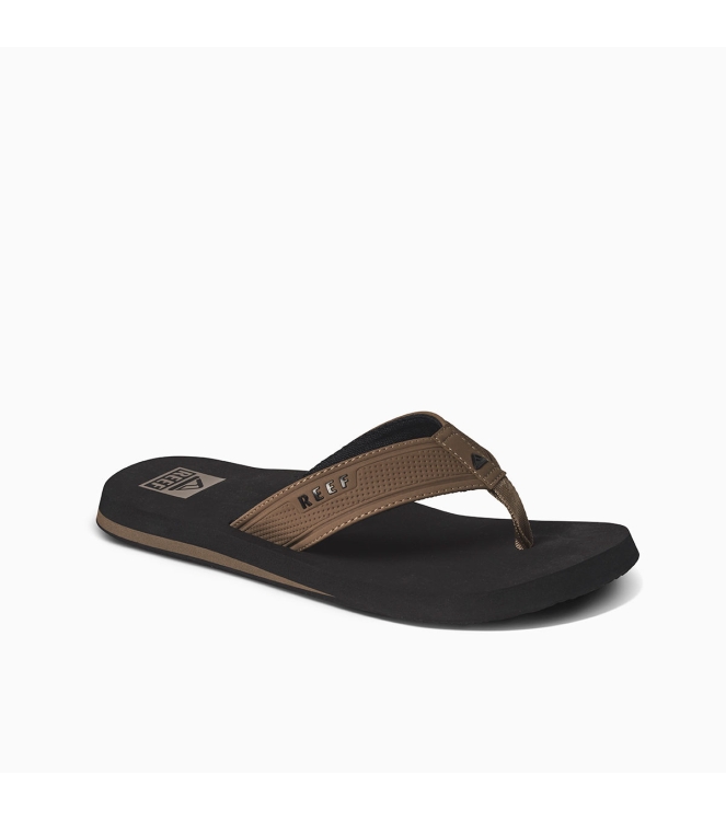 Reef Reef The Layback black/tan CJ4365 black/Tan Reef slippers CJ4365 licht grijs bij Leerentveldvrijetijd.nl