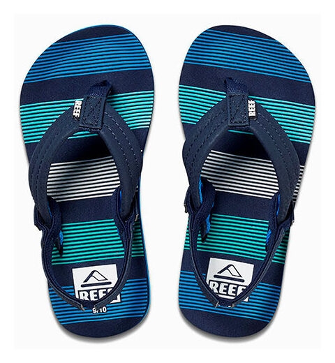 reef Little Kids Ahi teenslipper Deep Sea Stripes CI4155