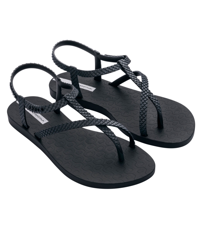 Ipanema Ipanema Class Wish Slippers black/dark grey IP 82931 21122 Black/Dark Grey Ipanema slippers IP 82931 21122 licht grijs bij Leerentveldvrijetijd.nl