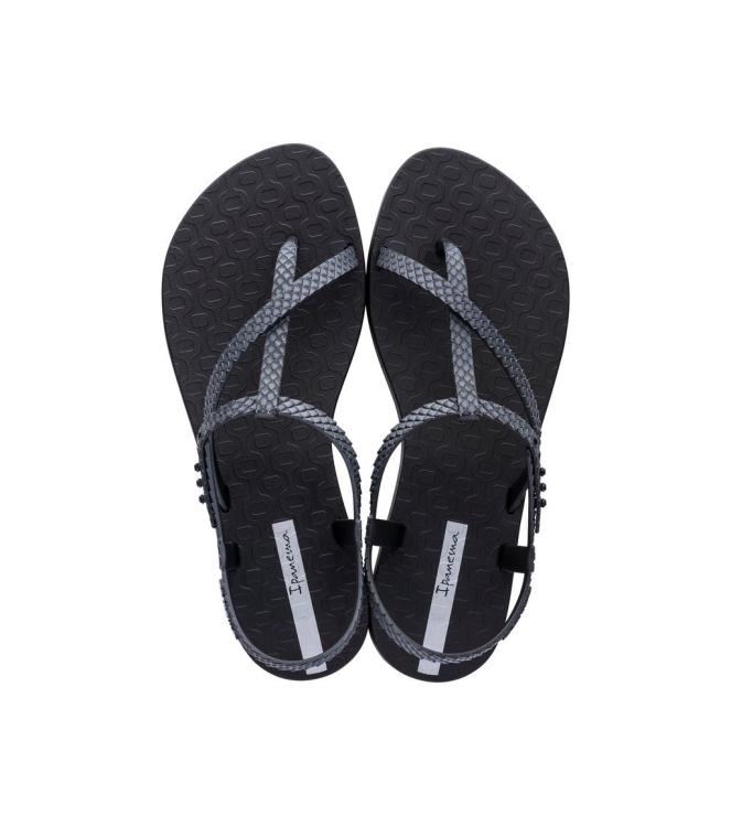 Ipanema Ipanema Class Wish Slippers black/dark grey IP 82931 21122 Black/Dark Grey Ipanema slippers IP 82931 21122 licht grijs bij Leerentveldvrijetijd.nl