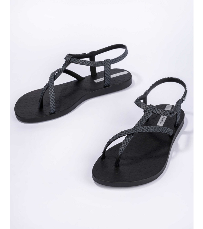 Ipanema Ipanema Class Wish Slippers black/dark grey IP 82931 21122 Black/Dark Grey Ipanema slippers IP 82931 21122 licht grijs bij Leerentveldvrijetijd.nl