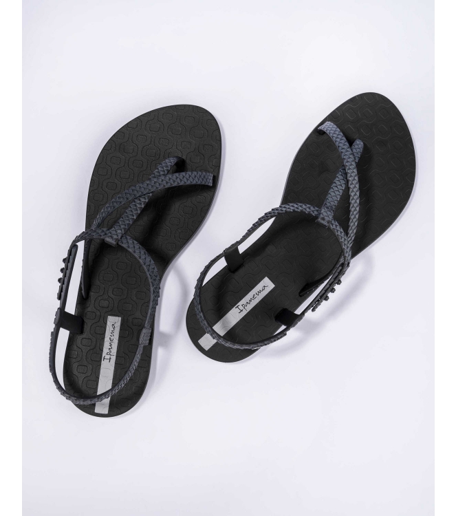 Ipanema Ipanema Class Wish Slippers black/dark grey IP 82931 21122 Black/Dark Grey Ipanema slippers IP 82931 21122 licht grijs bij Leerentveldvrijetijd.nl
