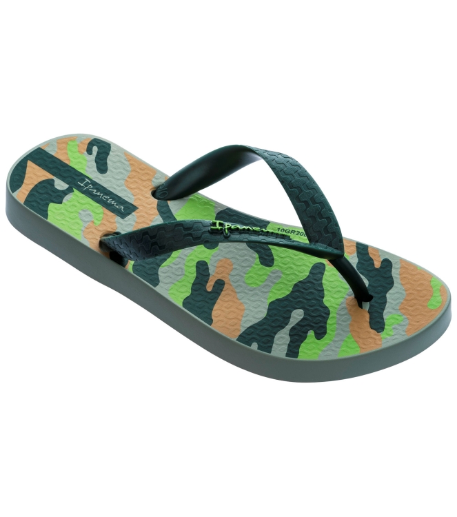 Ipanema Ipanema Classic Kids Slippers green/beige IP 82883 21605 Green/Beige Ipanema slippers IP 82883 21605 blauw bij Leerentveldvrijetijd.nl