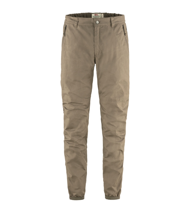 Fjällräven Fjällräven Vardag Trousers M suede brown F86666 244 Suede Brown Fjällräven broeken F86666 244 marine bij Leerentveldvrijetijd.nl