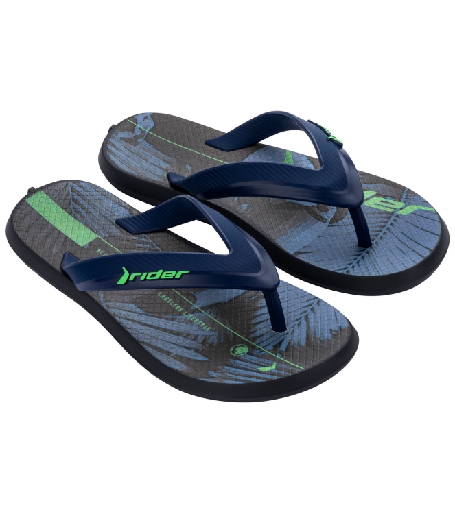 Rider Rider R1 ENergy kids slippers black/yellow RI 11728 26010 Black/Yellow Rider slippers RI 11728 26010 groen bij Leerentveldvrijetijd.nl