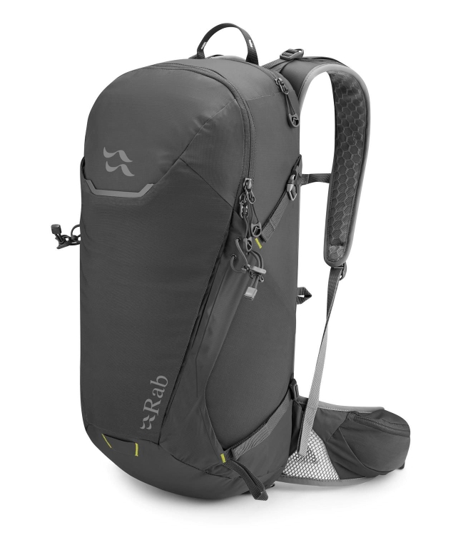 Rab Rab Aeon 27 liter dagtour Large anthracite QAP-06-ANT-27-L Anthracite Rab tassen QAP-06-ANT-27-L  bij Leerentveldvrijetijd.nl