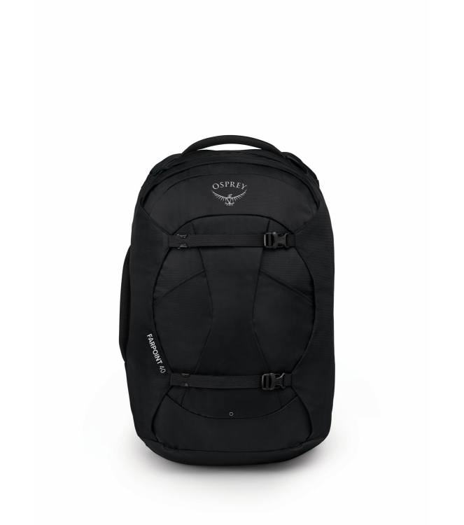 Osprey Osprey Farpoint 40 Rugtas/Travelpack black 1-220 Black Osprey tassen 1-220 licht grijs bij Leerentveldvrijetijd.nl
